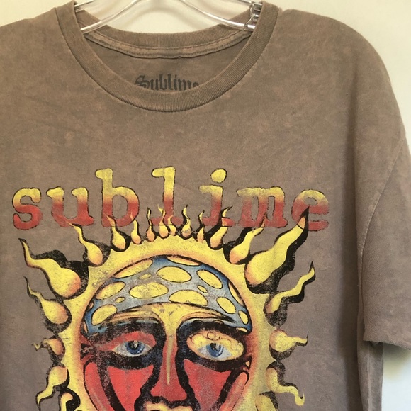 Sublime Classic Sun Brown Mineral Wash Tee Shirt - Picture 3 of 4
